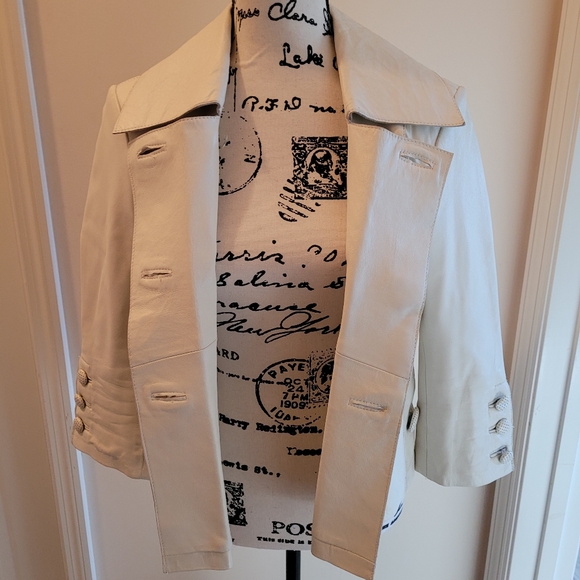 BeBe Leather Jacket size Small - Picture 3 of 8